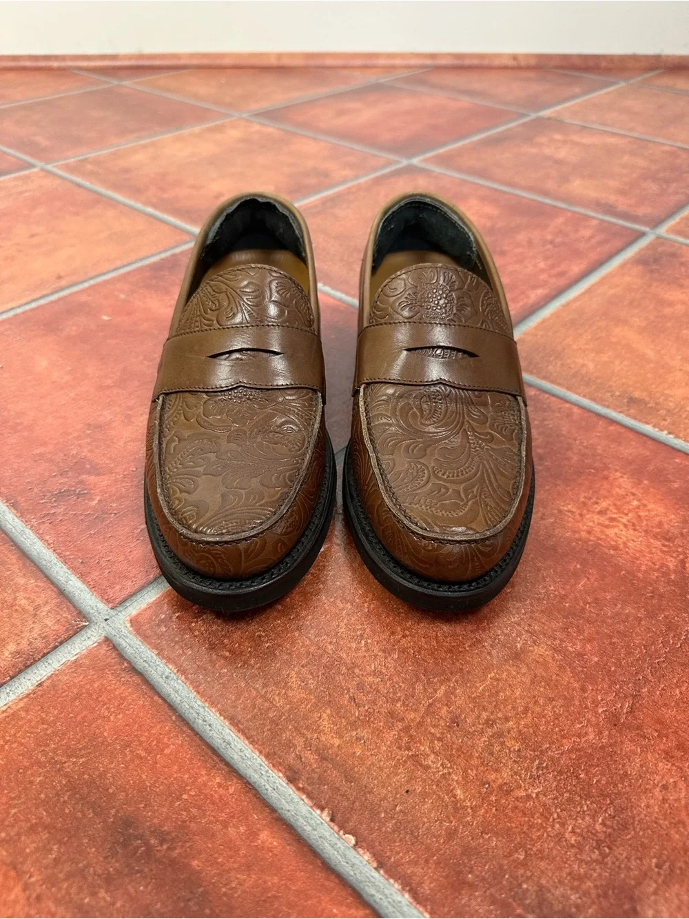 Taft Men’s Jack Penny Loafers in Stampato Italian Leather